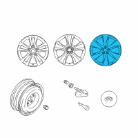 OEM 2009 Infiniti FX50 Aluminum Wheel Diagram - D0C00-1CA4A