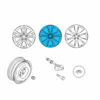 OEM 2009 Infiniti FX35 Aluminum Wheel Diagram - D0C00-1CE4A