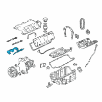 OEM 1999 Oldsmobile Silhouette Intake Manifold Gasket Set Diagram - 19169127