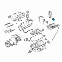 OEM 2002 Chevrolet Impala Camshaft Gear Diagram - 24507450