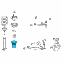 OEM GMC Sierra 1500 Upper Insulator Diagram - 22891336