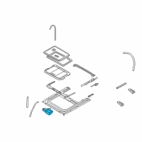 OEM 2006 Nissan Maxima Motor Assy-Sunroof Diagram - 91295-7Y010