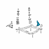 OEM Chevrolet Cobalt Steering Knuckle Diagram - 19303852