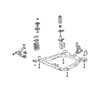 OEM 2007 Pontiac G5 Lower Control Arm Bracket Diagram - 22672863