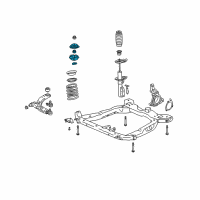 OEM 2003 Saturn Ion Mount Kit, Front Suspension Strut Diagram - 22687780