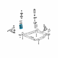 OEM 2007 Saturn Ion Front Springs Diagram - 22687763