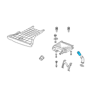 OEM 2011 Acura RDX Hose, Intercooler In. Diagram - 17282-RWC-A01