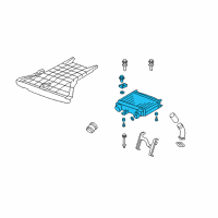 OEM 2008 Acura RDX Intercooler Assembly Diagram - 19710-RWC-A01