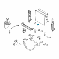 OEM BMW X5 Bracket For.Radiator Diagram - 17-11-7-533-537