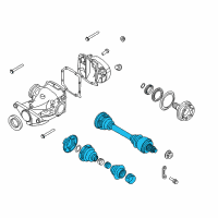 OEM 2008 BMW 750Li Rear Axle Shaft Diagram - 33-20-7-572-432