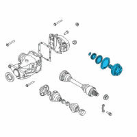 OEM BMW M6 Drive Flange, Output, Left Diagram - 33-13-2-229-971