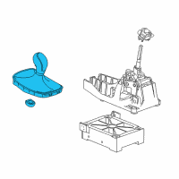 OEM 2011 Buick Regal Knob Asm-Manual Transmission Control Lever (W/ Boot & W/ *Jet Black Diagram - 55563836