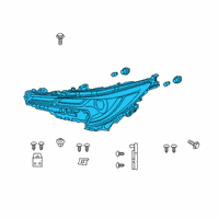 OEM 2020 Toyota Corolla Headlamp Assembly Diagram - 81110-02S50