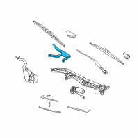 OEM 2008 BMW Alpina B7 Windshield Wiper Arm Right Diagram - 61-61-7-208-692