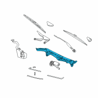 OEM BMW 750i Windshield Wiper Motor Diagram - 61-61-7-174-969