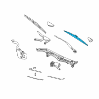 OEM 2003 BMW 760Li Wiper Blade Set Diagram - 61-61-0-442-837