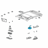 OEM Ford Freestar Dome Lamp Assembly Diagram - YS4Z-13776-BA