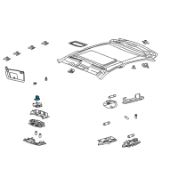 OEM 2014 Ford F-150 Sunroof Switch Diagram - 9L3Z-15B691-BA