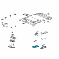 OEM 2022 Ford Transit Connect Dome Lamp Diagram - 8A6Z-13776-A