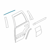 OEM 2016 Jeep Grand Cherokee Molding-Day Light Opening Diagram - 68257474AD
