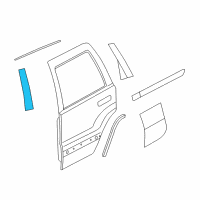 OEM 2015 Jeep Grand Cherokee APPLIQUE-B Pillar Diagram - 68504163AA