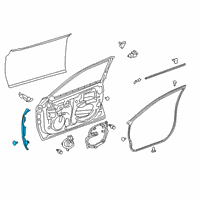 OEM 2019 Toyota Avalon Front Weatherstrip Diagram - 67865-07010