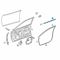 OEM Toyota Avalon Weatherstrip Diagram - 67863-07020