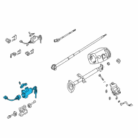 OEM 2002 Nissan Frontier Lock Steering Diagram - D8700-3S525