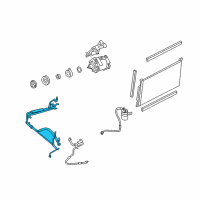 OEM 2006 Ford Freestyle Refrigerant Hose Diagram - 7F9Z-19835-BA