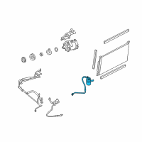 OEM Ford Five Hundred Drier Diagram - 7F9Z-19C836-BA