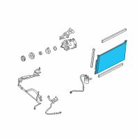 OEM Ford Freestyle Condenser Diagram - 5F9Z-19712-AA