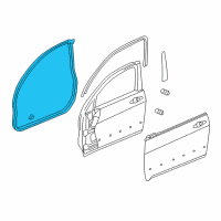 OEM 2006 Honda Accord Sub-Seal, R. FR. Door Diagram - 72325-SDA-A02