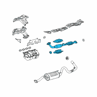 OEM 2014 Toyota Tacoma Converter & Pipe Diagram - 17410-0C150