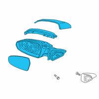 OEM 2020 Kia Forte Outside Mirror Assembly Diagram - 87610M7000