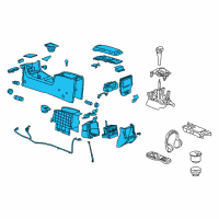 OEM Chevrolet Console Assembly Diagram - 15267579