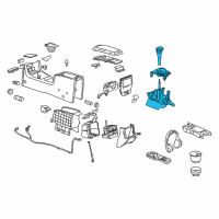 OEM Chevrolet Malibu Gear Shift Assembly Diagram - 15248202