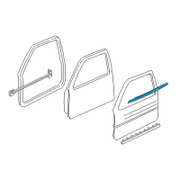 OEM 1997 Buick Century Belt Weatherstrip Diagram - 10325225