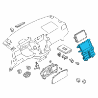 OEM 2012 Lincoln MKX Climate Control Module Diagram - CA1Z18842AA