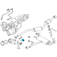 OEM BMW X3 Muffler Clamp Diagram - 18-30-2-327-683