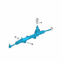 OEM Dodge Durango Power Steering Gear Rack Pinion Diagram - 52113237AD