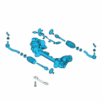 OEM 2021 Infiniti Q60 Gear & Linkage Sub Assembly-Power Steering Diagram - 49004-5CB1C