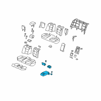 OEM 2009 Acura TL Armrest Assembly, Rear Seat (Premium Ivory) (Leather) Diagram - 82180-TK4-A31ZC