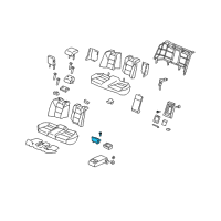 OEM Acura Cupholder (Gray) Diagram - 82183-TK4-A12ZA