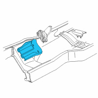 OEM 1992 Ford E-250 Econoline Front Mount Bracket Diagram - F2UZ6028A