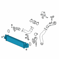 OEM 2021 Honda Civic Intercooler Complete Diagram - 19710-5BF-A01