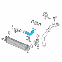 OEM Honda Hose, Intclr Inlet Diagram - 17282-5BF-A01