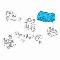 OEM 1997 Dodge Dakota ABS Control Module Diagram - 52008736AC