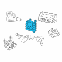 OEM 1997 Dodge Dakota ABS Wheel Speed Sensor Diagram - 56027118