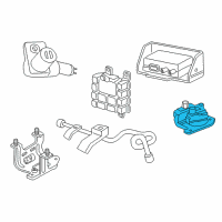 OEM Dodge Dakota Brake Proportioning Valve Diagram - 52009482AD