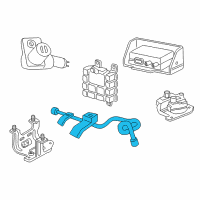 OEM 1997 Dodge Ram 1500 Sensor-Anti-Lock Brakes Diagram - 56028188AB